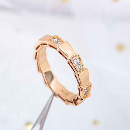 [Auream]SERPENTI RING PINK GOLD  3MM