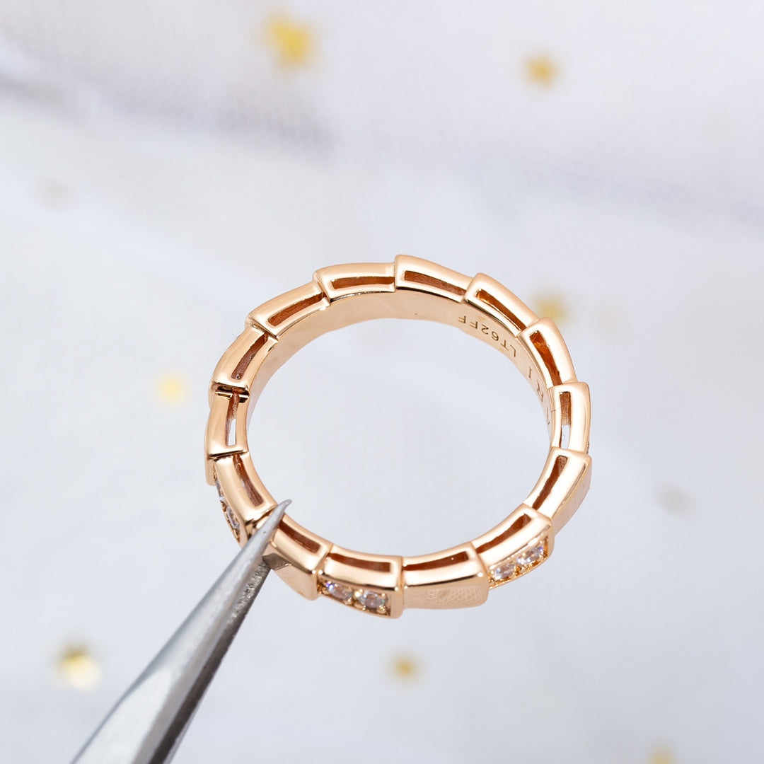 [Auream]SERPENTI RING PINK GOLD  3MM