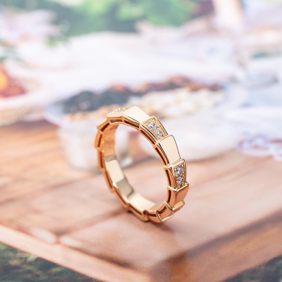 [Auream]SERPENTI RING PINK GOLD  3MM