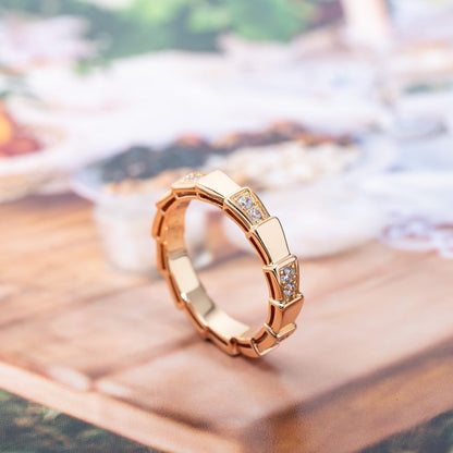 [Auream]SERPENTI RING PINK GOLD  3MM