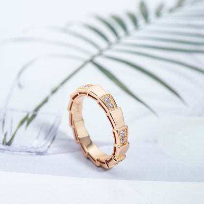 [Auream]SERPENTI RING PINK GOLD  3MM