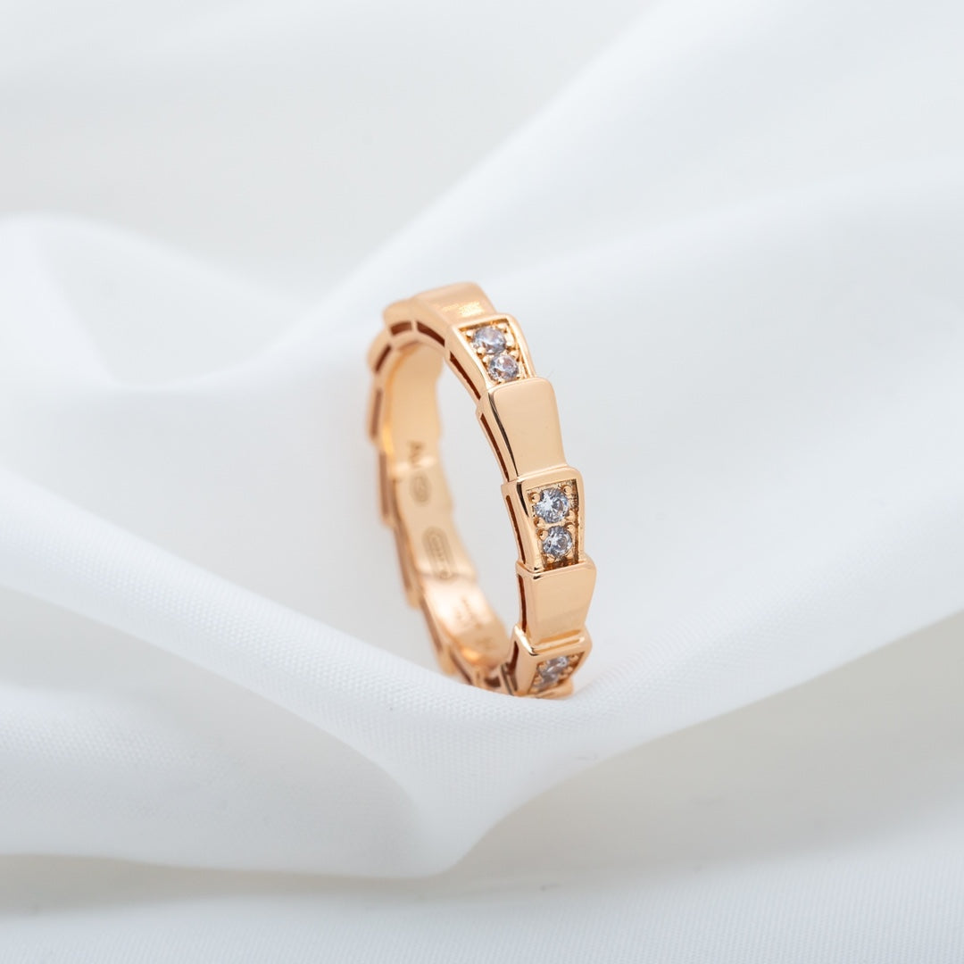 [Auream]SERPENTI RING PINK GOLD  3MM