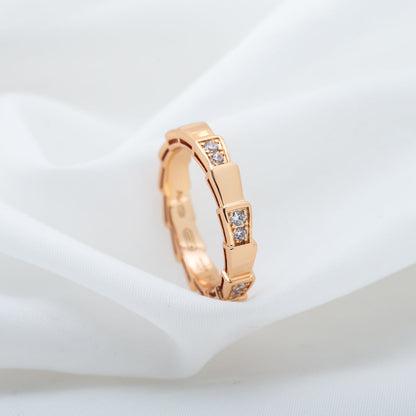 [Auream]SERPENTI RING PINK GOLD  3MM