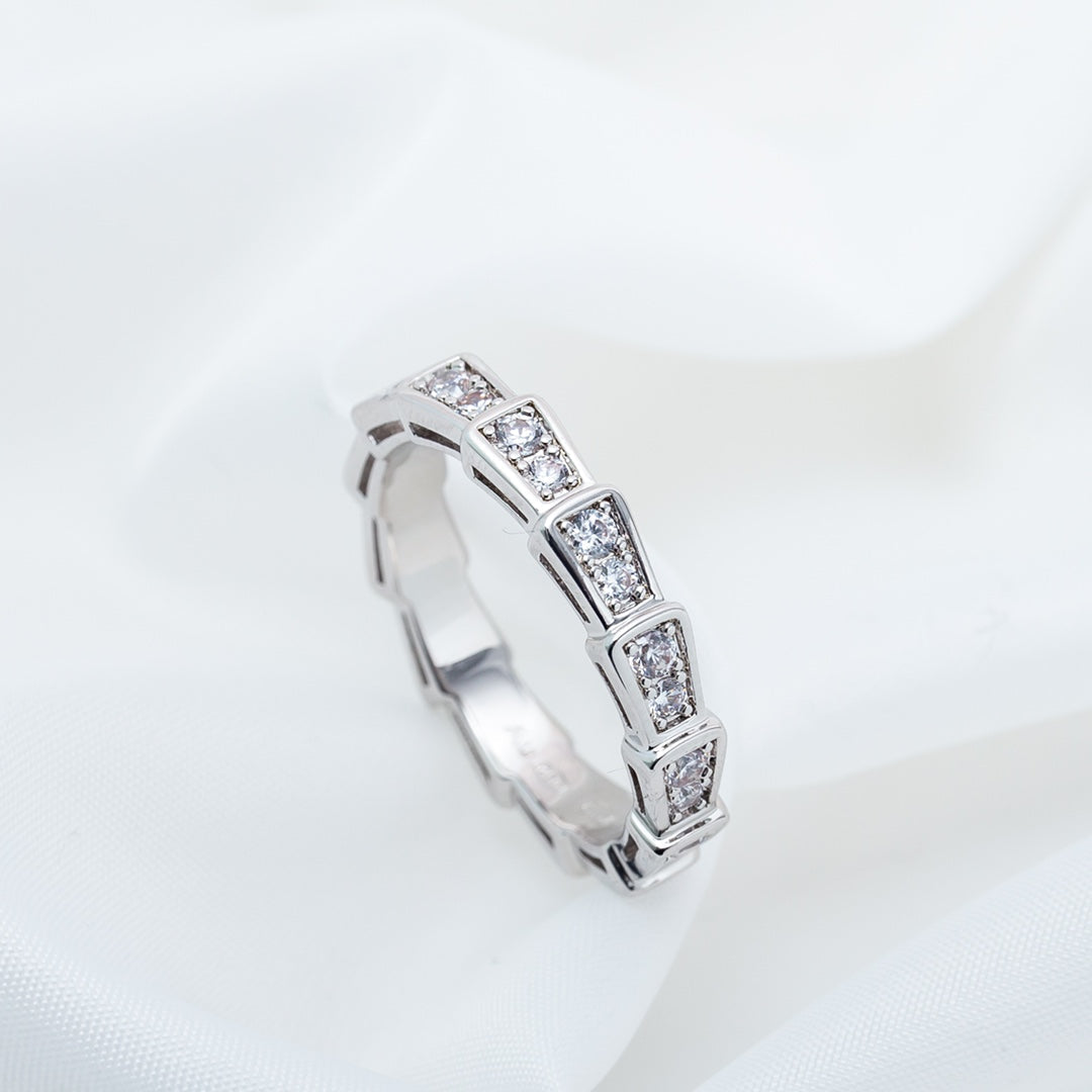 [Auream]SERPENTI RING SILVER DIAMOND PAVED 3MM