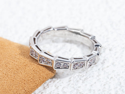 [Auream]SERPENTI RING SILVER DIAMOND PAVED 3MM
