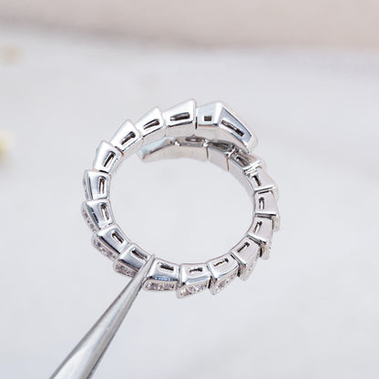 [Auream]SERPENTI RING SILVER DIAMOND PAVED 4MM