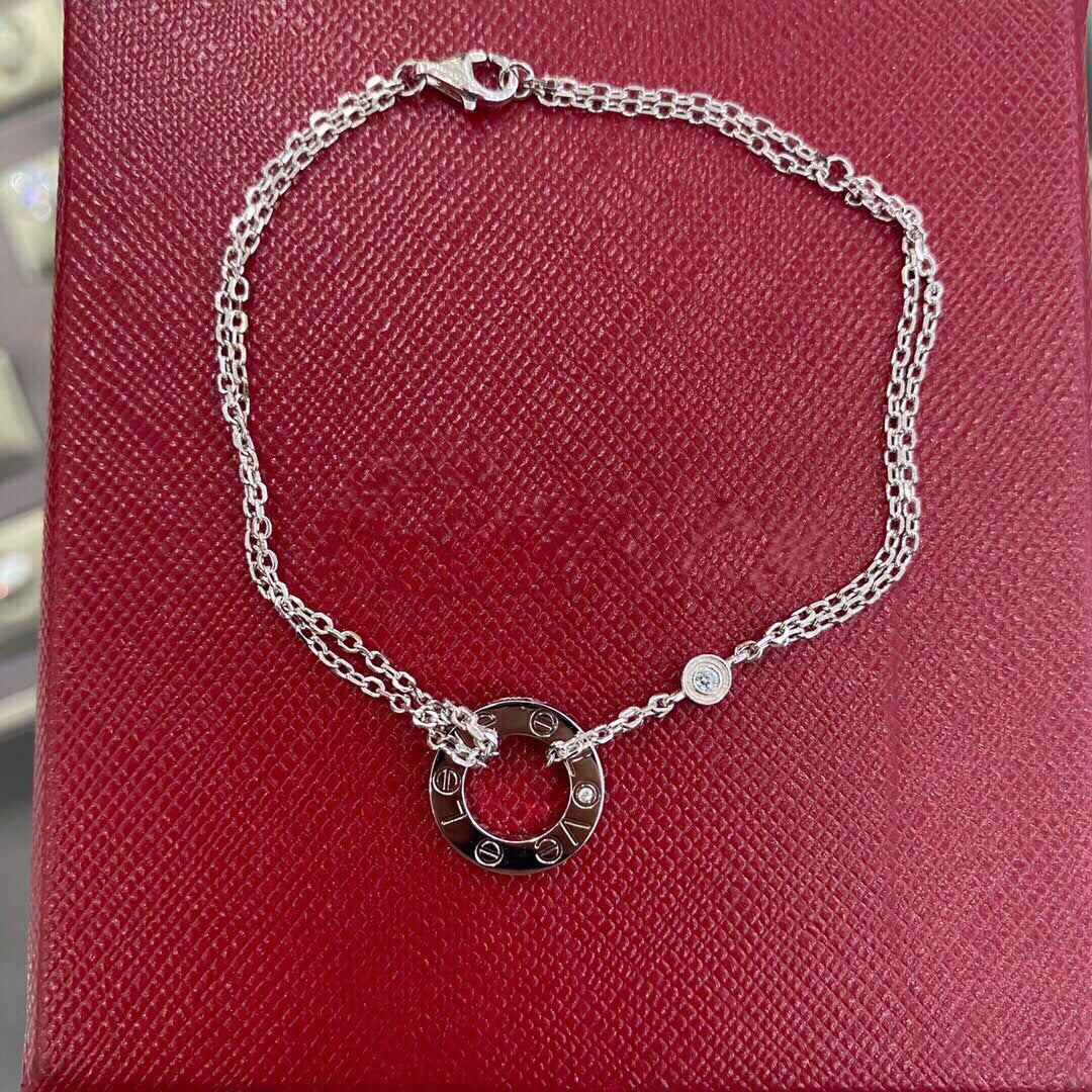 [Auream]LOVE BRACELET 2 DIAMOND