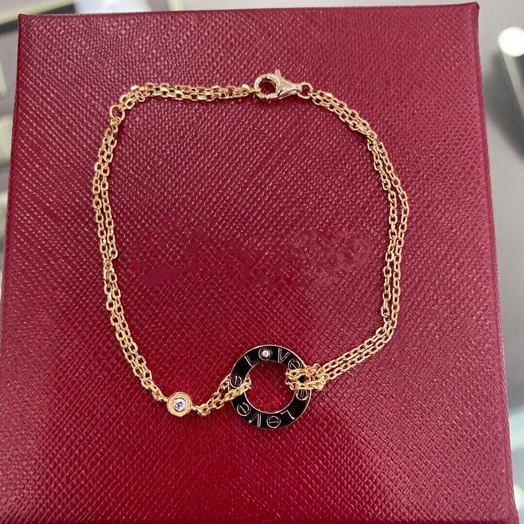 [Auream]LOVE BRACELET 2 DIAMOND