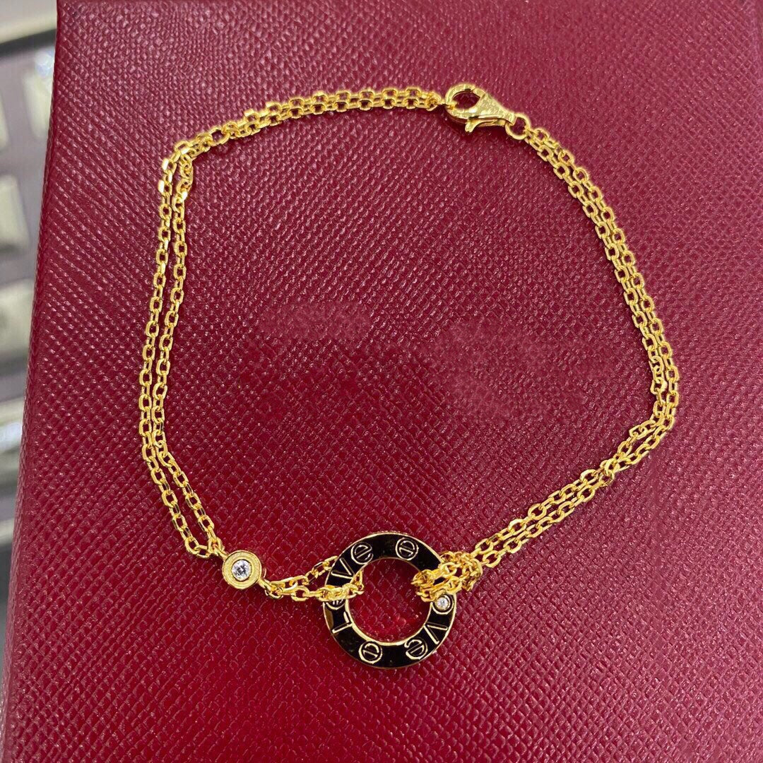 [Auream]LOVE BRACELET 2 DIAMOND