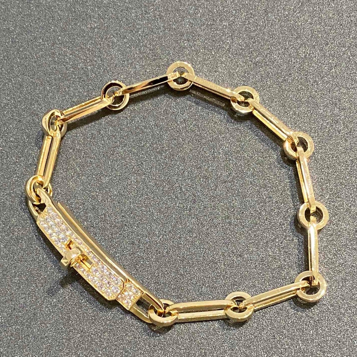 [Auream]CHAINE BRACELET SMALL MODEL DIAMOND