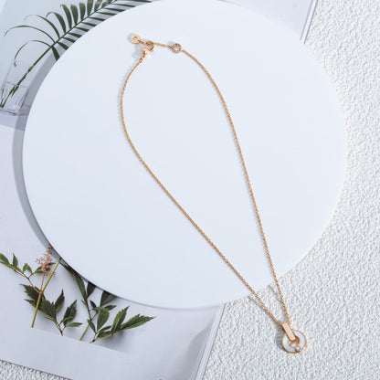 [Auream]GARI NECKLACE PINK GOLD MOP