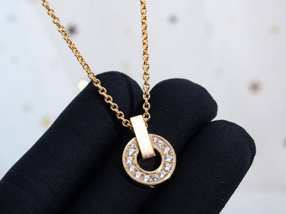 [Auream]GARI NECKLACE PINK GOLD DIAMOND