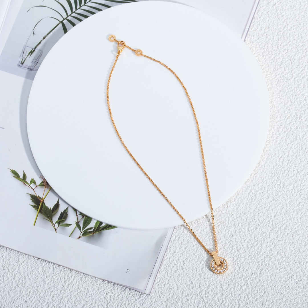 [Auream]GARI NECKLACE PINK GOLD DIAMOND