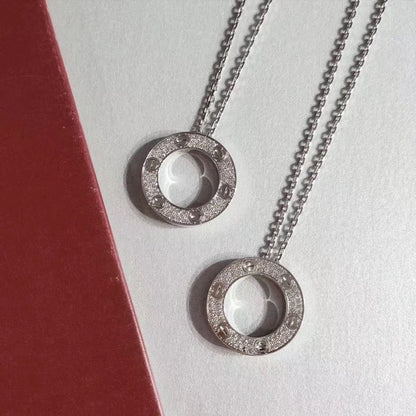 [Auream]LOVE NECKLACE ADJUSTABLE SILVER