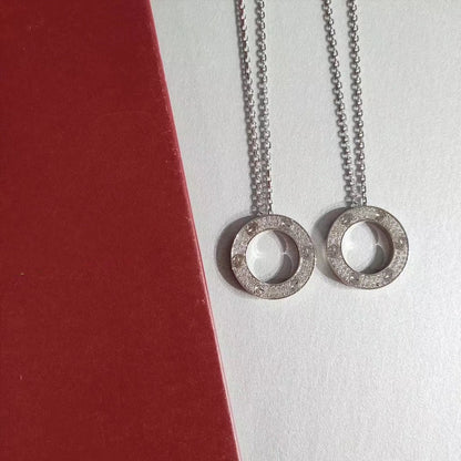 [Auream]LOVE NECKLACE ADJUSTABLE SILVER