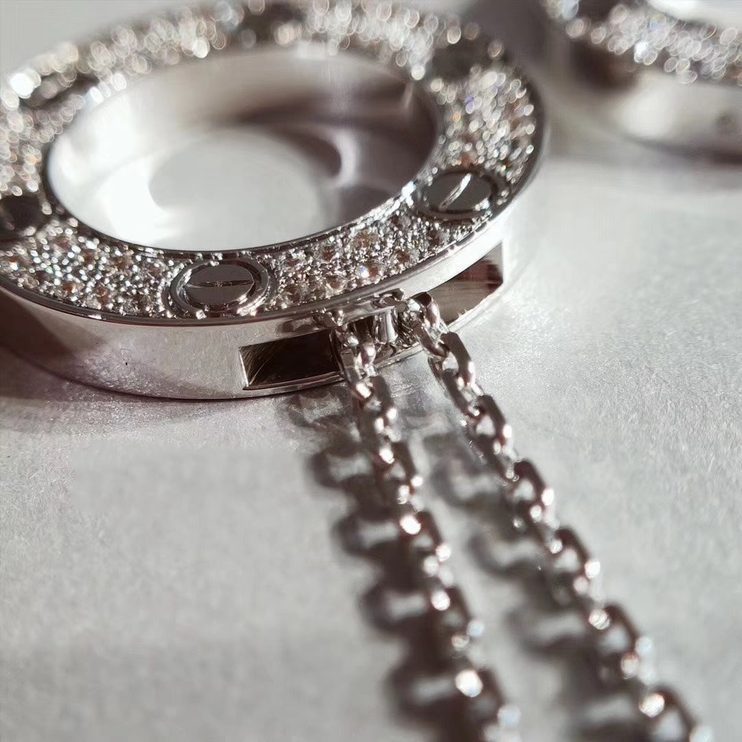 [Auream]LOVE NECKLACE ADJUSTABLE SILVER
