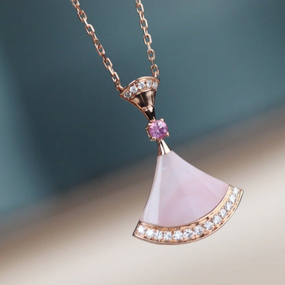 [Auream]DREAM NECKLACE PINK MOP DIAMOND