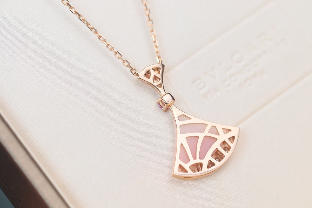 [Auream]DREAM NECKLACE PINK MOP DIAMOND