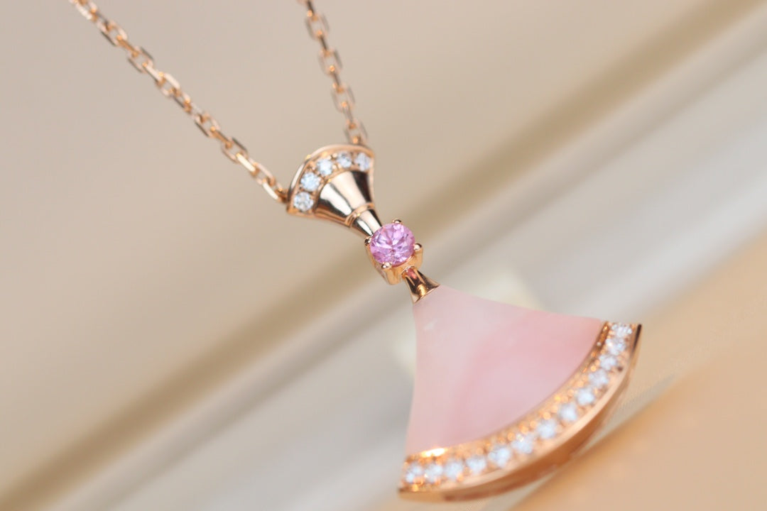 [Auream]DREAM NECKLACE PINK MOP DIAMOND