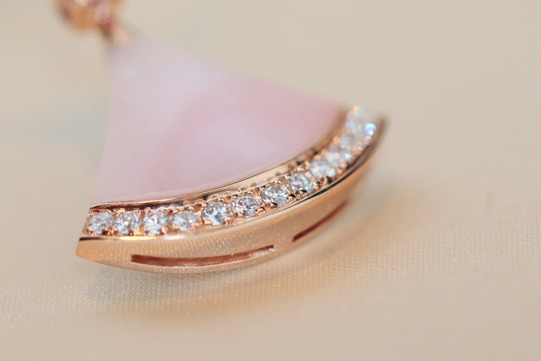[Auream]DREAM NECKLACE PINK MOP DIAMOND