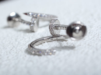 [Auream]JUSTE EARRINGS 12.75MM SILVER DIAMOND