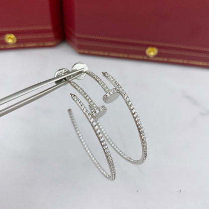 [Auream]JUSTE EARRINGS FULL DIAMONDS 1.8MM