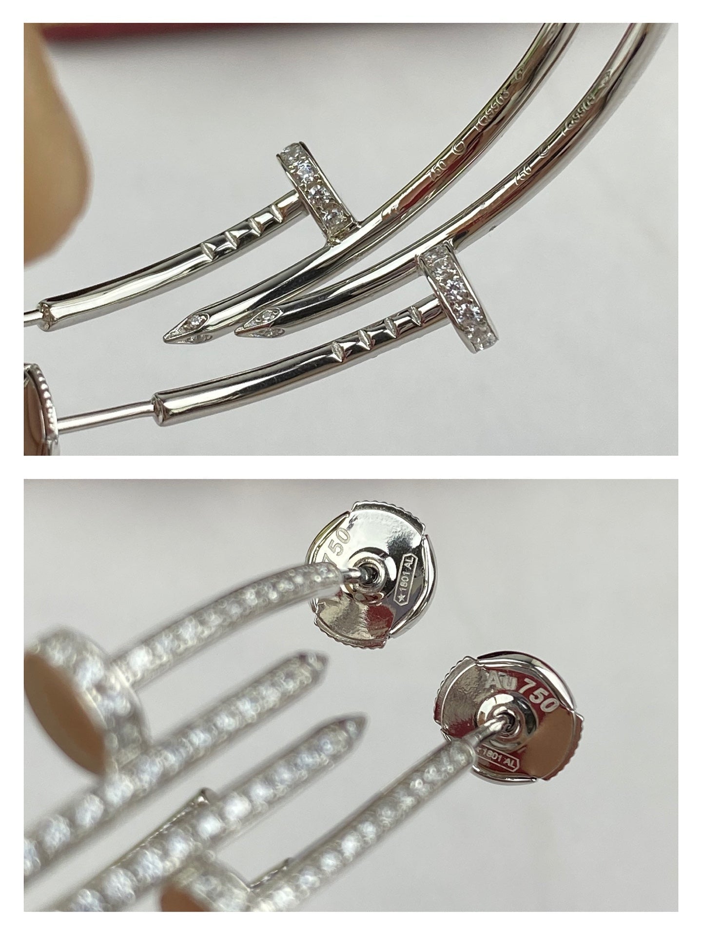 [Auream]JUSTE EARRINGS FULL DIAMONDS 1.8MM