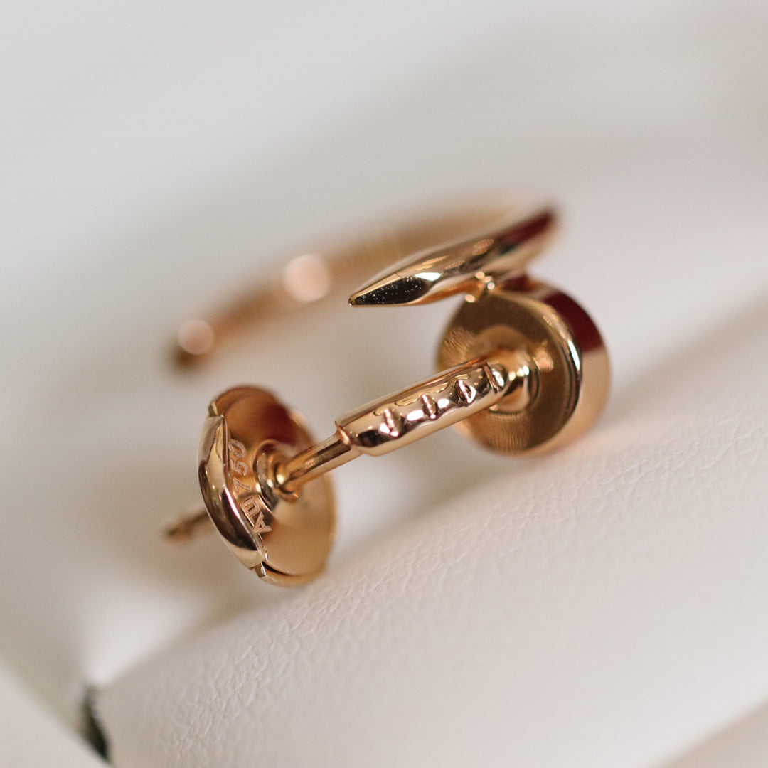 [Auream]JUSTE EARRINGS PINK GOLD