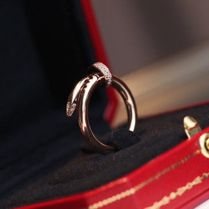 [Auream]JUSTE RING 2.65MM PINK GOLD DIAMOND