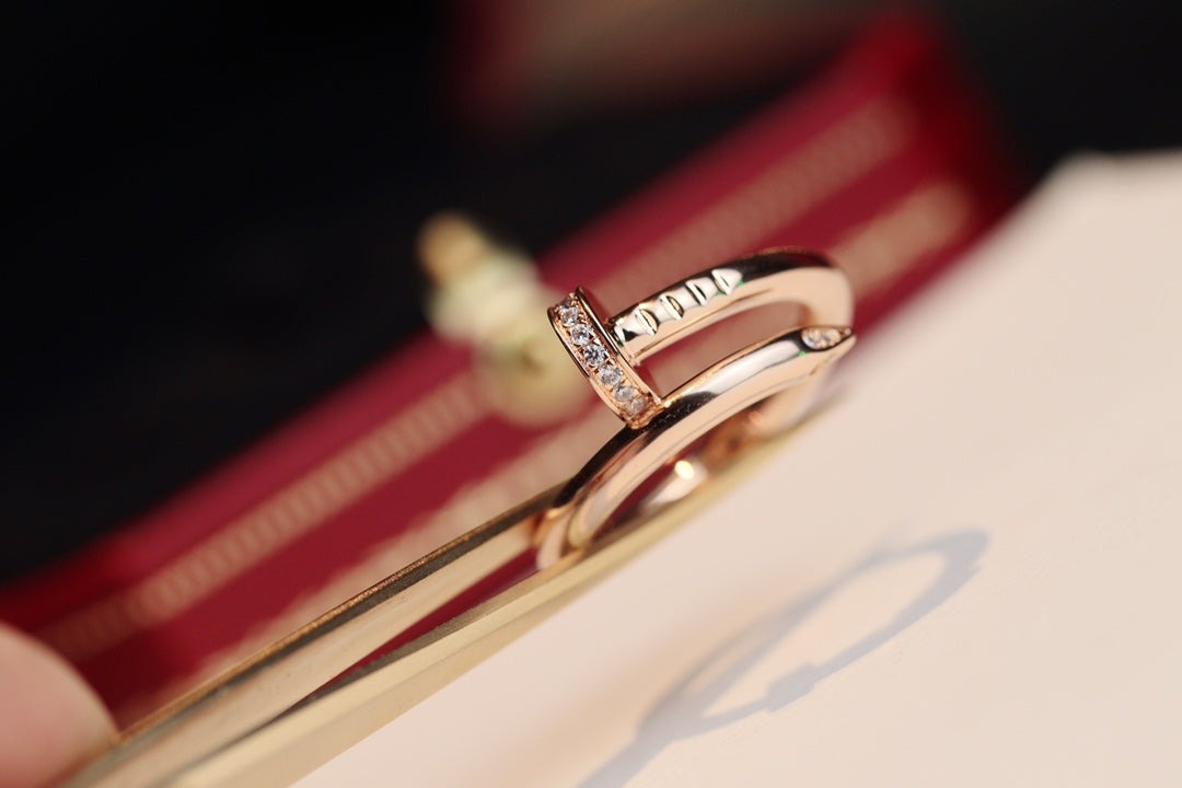 [Auream]JUSTE RING 2.65MM PINK GOLD DIAMOND