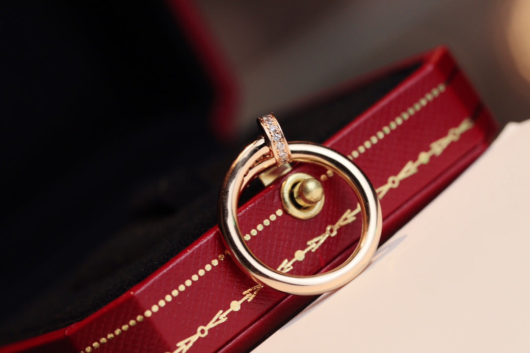 [Auream]JUSTE RING 2.65MM PINK GOLD DIAMOND