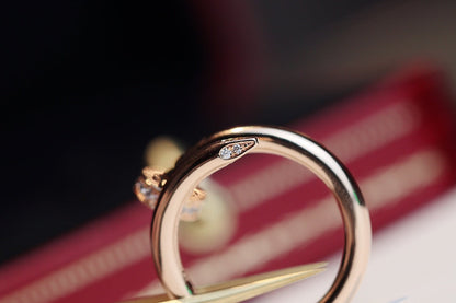 [Auream]JUSTE RING 2.65MM PINK GOLD DIAMOND