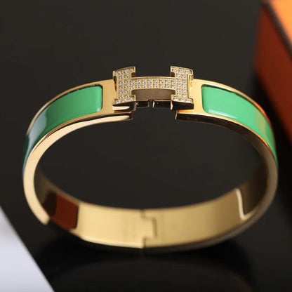 [Auream]H BRACELET GOLD DIAMOND