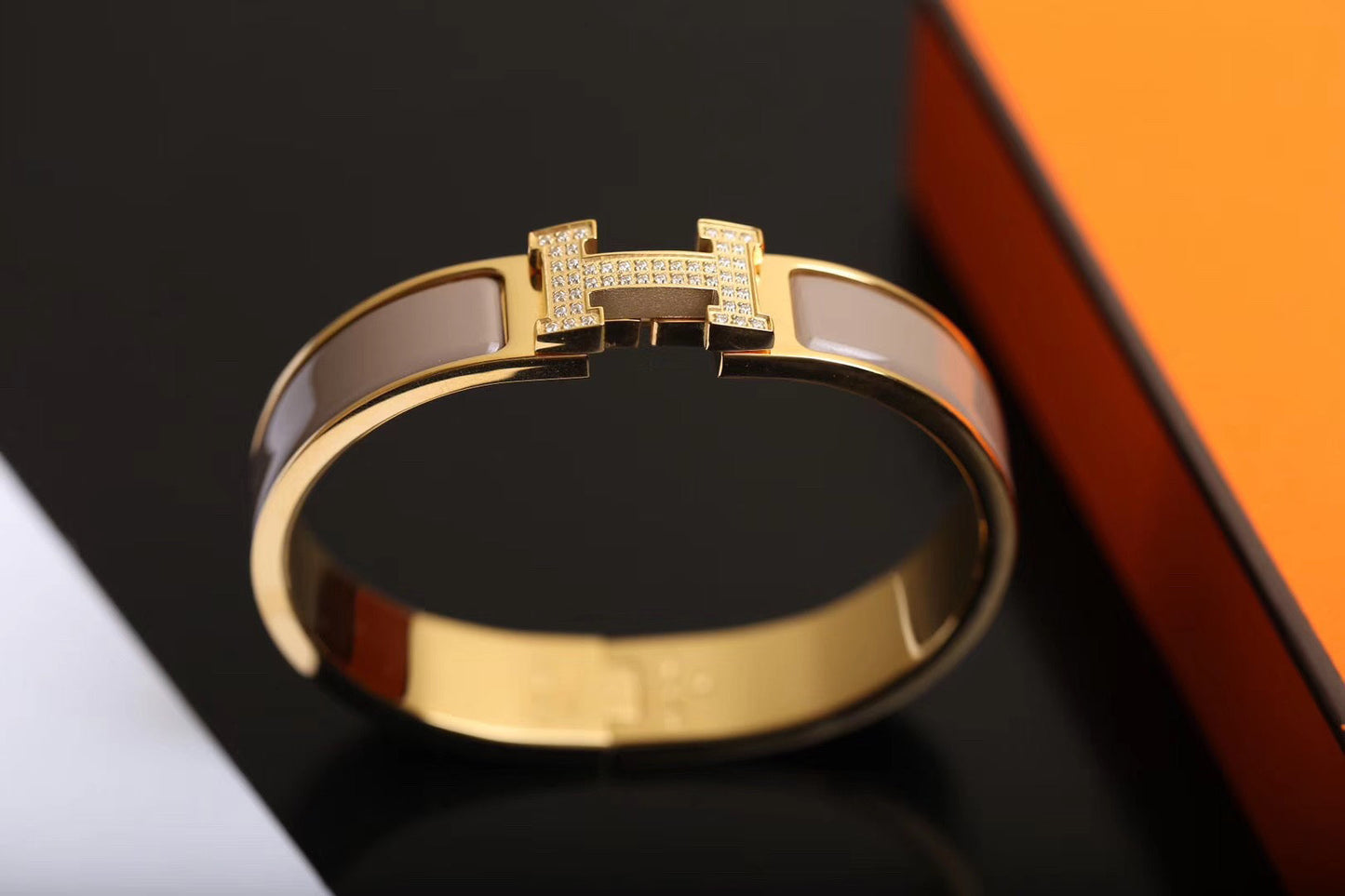 [Auream]H BRACELET GOLD DIAMOND