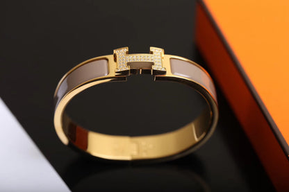 [Auream]H BRACELET GOLD DIAMOND