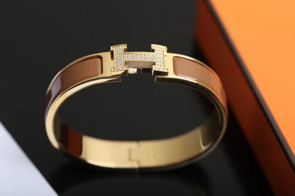 [Auream]H BRACELET GOLD DIAMOND