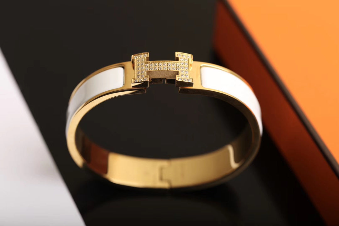 [Auream]H BRACELET GOLD DIAMOND