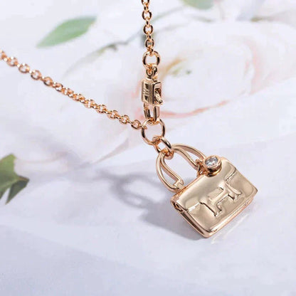 [Auream]AMULETTE PEDANT ROSE GOLD NECKLACE