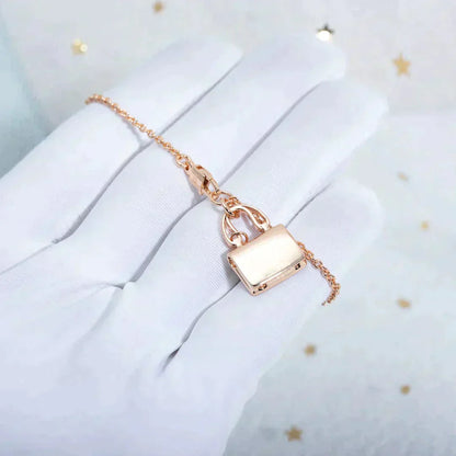 [Auream]AMULETTE PEDANT ROSE GOLD NECKLACE