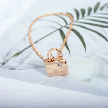 [Auream]AMULETTE PEDANT ROSE GOLD NECKLACE