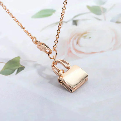 [Auream]AMULETTE PEDANT ROSE GOLD NECKLACE