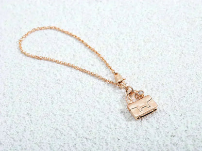 [Auream]AMULETTE PEDANT ROSE GOLD NECKLACE