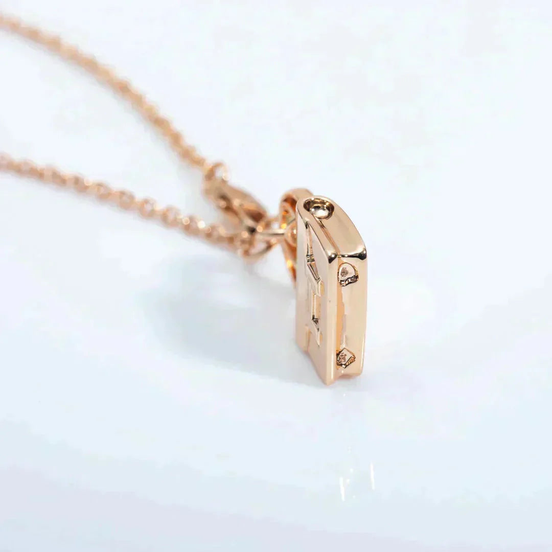 [Auream]AMULETTE PEDANT ROSE GOLD NECKLACE