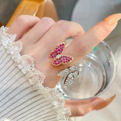 [Auream]TWIN BUTTERFLY DIAMOND RING