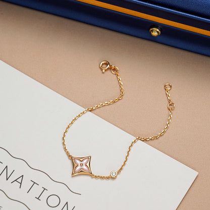 [Auream]STAR 1 DIAMOND PINK GOLD BRACELET