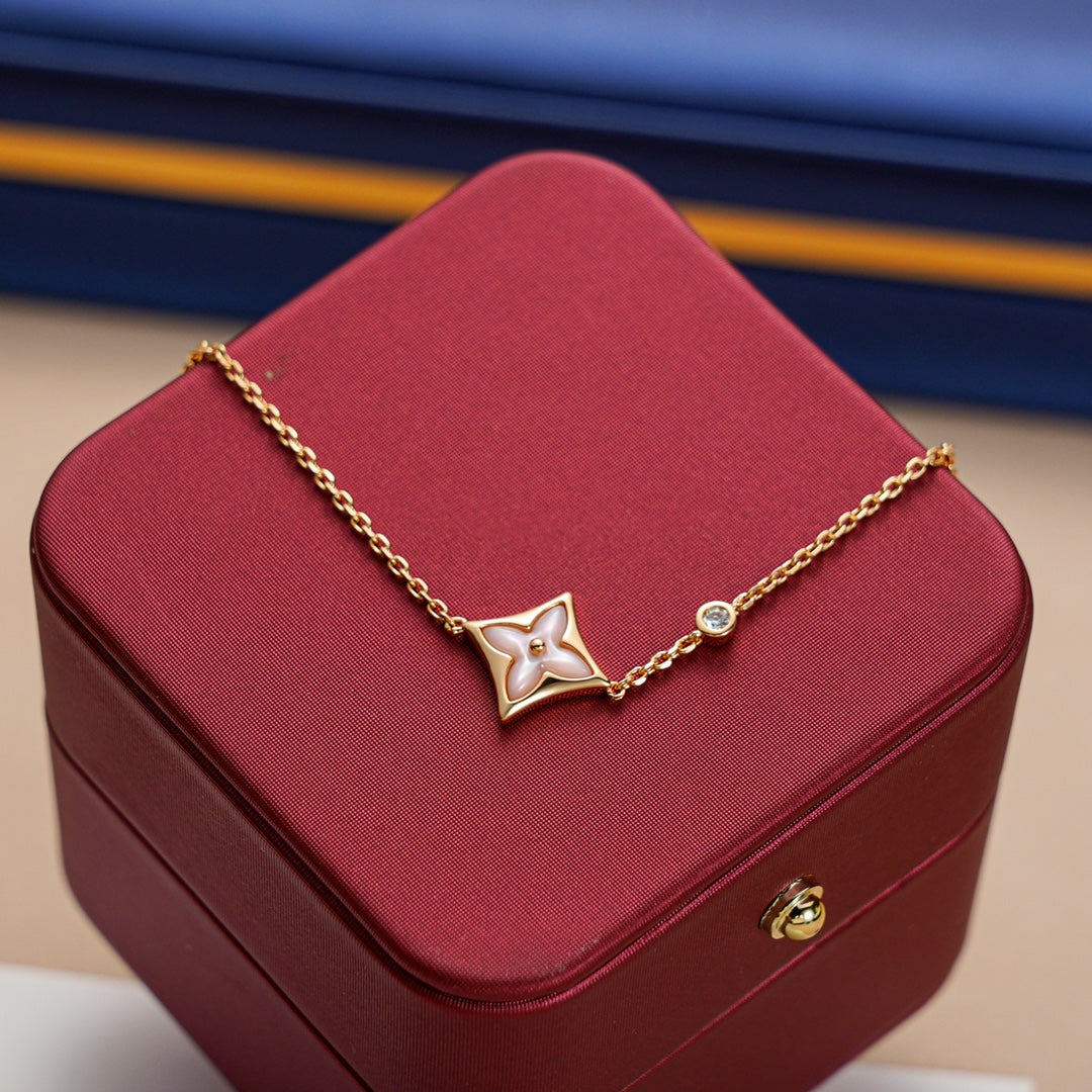 [Auream]STAR 1 DIAMOND PINK GOLD BRACELET