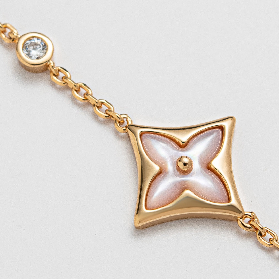 [Auream]STAR 1 DIAMOND PINK GOLD BRACELET