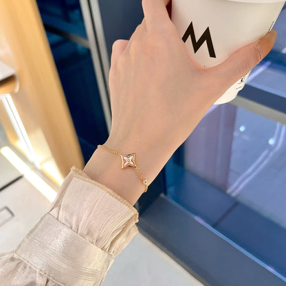 [Auream]STAR 1 DIAMOND PINK GOLD BRACELET
