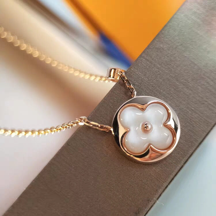 [Auream]SUN MOP GOLD 1 DIAMOND NECKLACE