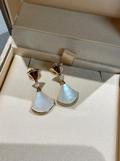 [Auream]DREAM MOP 1 DIAMOND EARRINGS